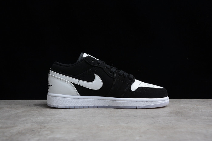 air jordan 1 low "white/black" dh6931-001
