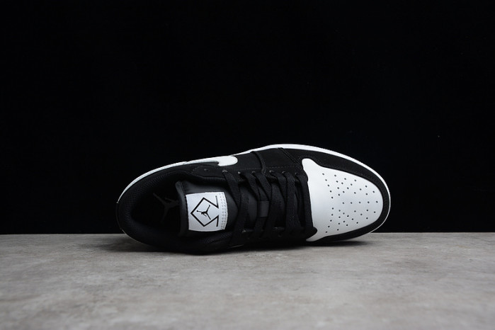air jordan 1 low "white/black" dh6931-001
