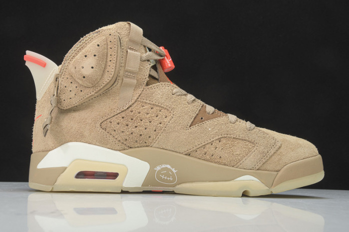 travis scott x air jordan 6 “british khaki” dh0690-200