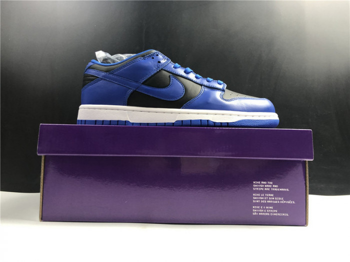 nike dunk low retro black hyper cobalt (2021) dd1391-001