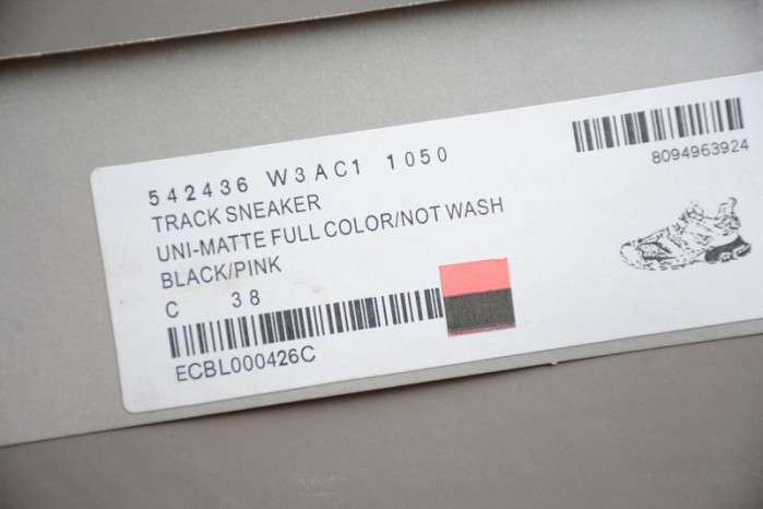 (led) bl track trainers sneaker black pink 10605