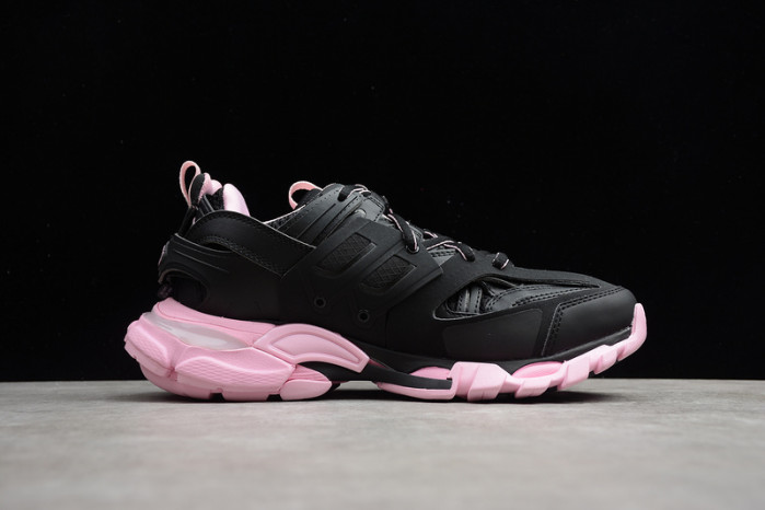 (led) bl track trainers sneaker black pink 10605
