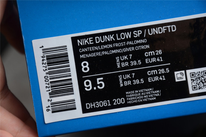 nike dunk low sp undefeated canteen dunk vs. af1 pack dh3061-200