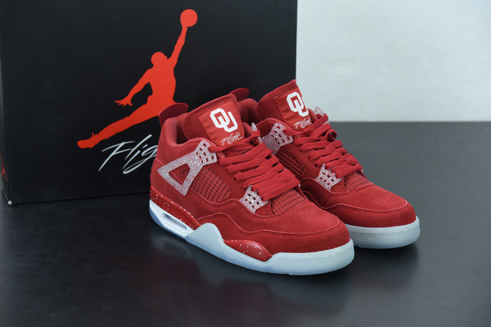 air jordan 4 retro oklahoma sooners pe aj4-904282