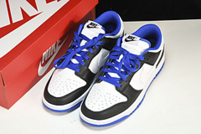 nike dunk low white black royal fd9064-110