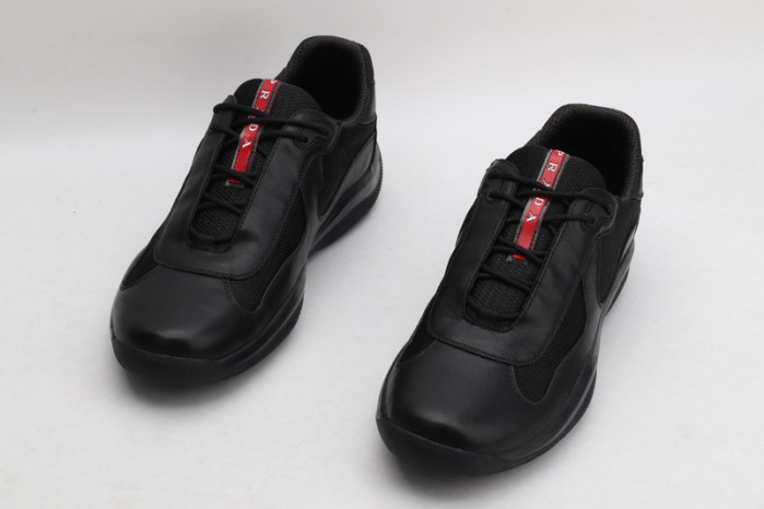 PRAD BLACK RED CUP BIKE FABRIC SNEAKERS