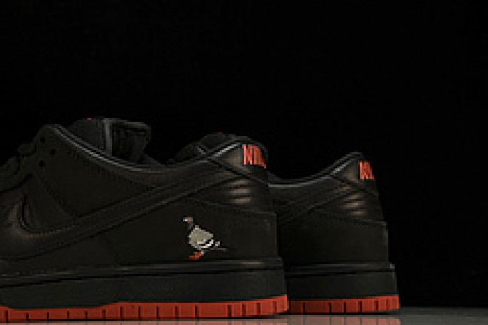 nike sb dunk low black pigeon - 883232-008