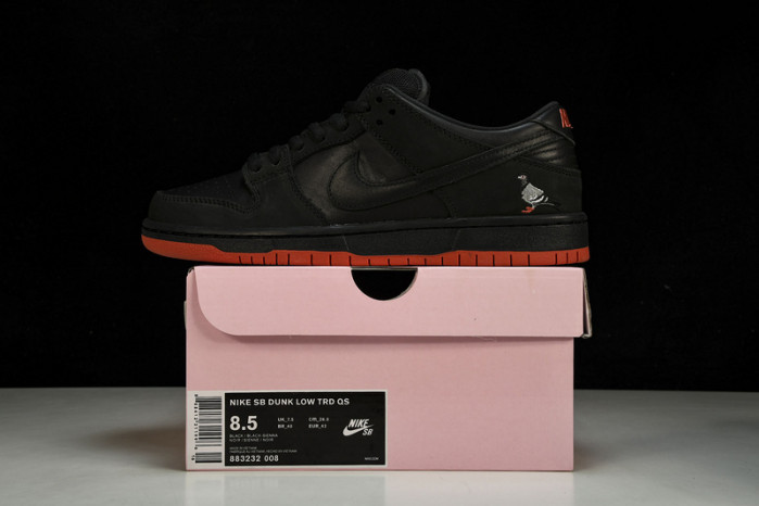 nike sb dunk low black pigeon - 883232-008