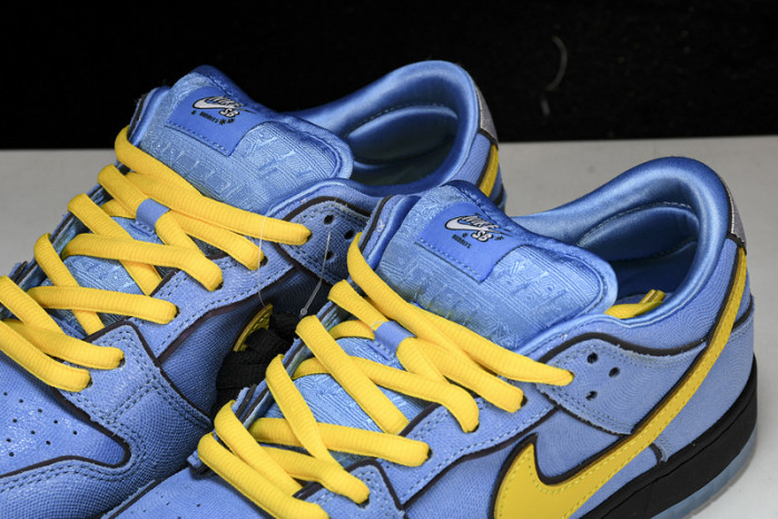 the powerpuff girls x nike sb dunk low “bubbles” fd2631-602