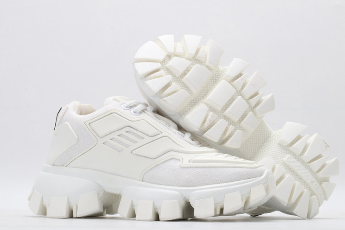 PRAD WHITE SNEAKERS