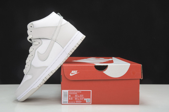 nike dunk high retro white vast grey (2021) dd1399-100
