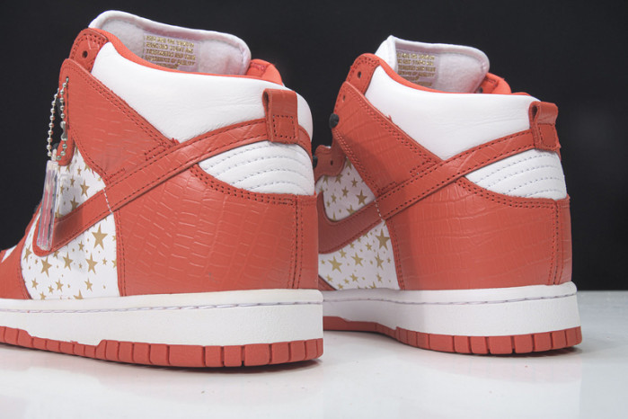 nike dunk high pro sb red stars 307385-161