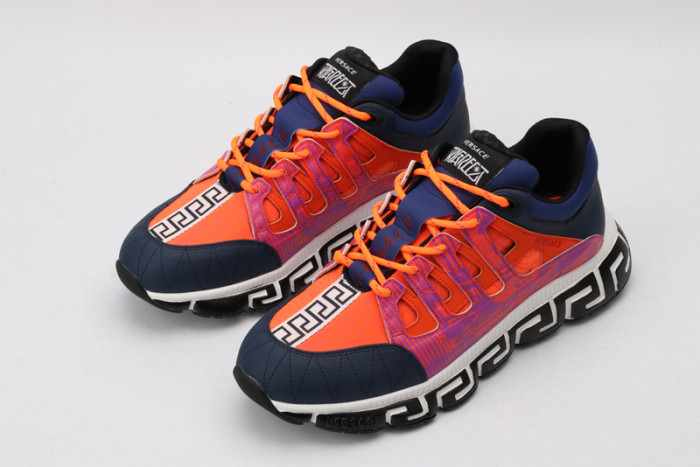 vse chain reaction orange sneaker