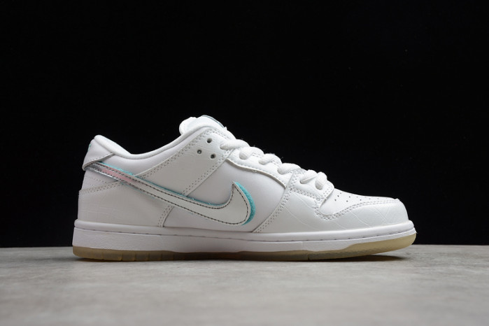 nike sb dunk low Di*m*nd s*pply co white Di*m*nd bv1310-100