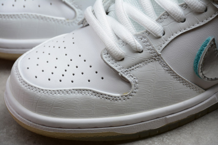 nike sb dunk low Di*m*nd s*pply co white Di*m*nd bv1310-100