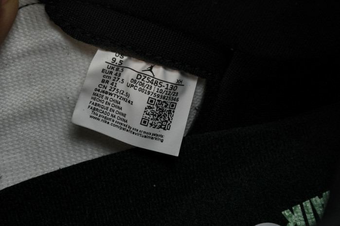 air jordan 1 retro high "green glow" dz5485-130