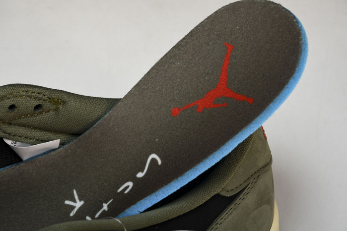 travis scott x air jordan 1 low og black olive dm7866-002