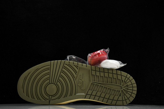 travis scott x air jordan 1 low og black olive dm7866-002