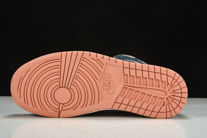 jordan 1 mid dark teal green bq6472-308