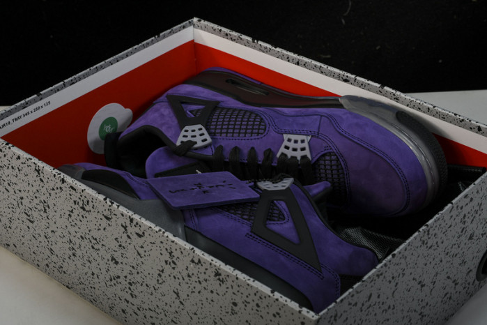 travis scott x air jordan 4 retro purple aj4-766296