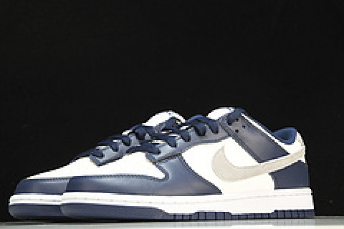 nike dunk low summit white midnight navy fd9749-400