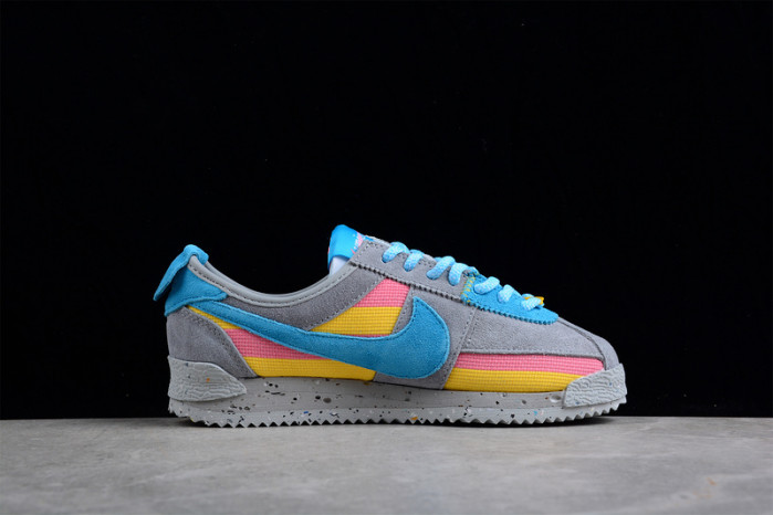 union x nike cortez blue pink dr1413-002