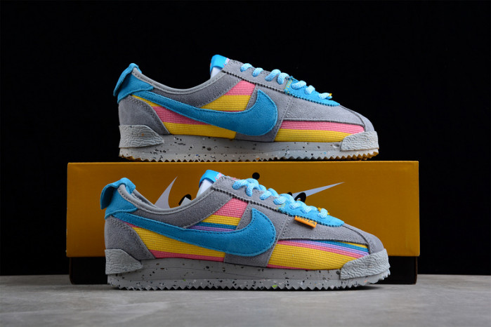 union x nike cortez blue pink dr1413-002