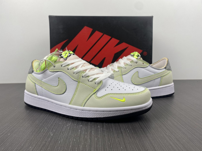nike air jordan 1 low white-green dm7837-10r