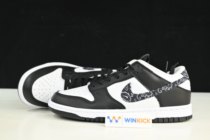 nike dunk low "black paisley