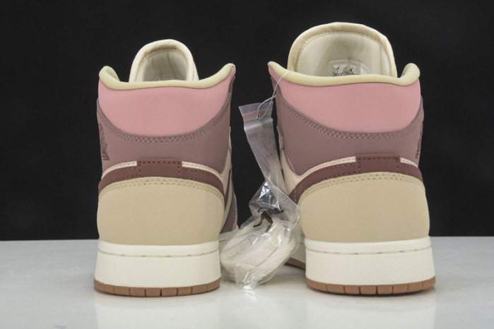 air jordan 1 mid se dark pony smoky mauve do7440-821