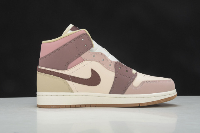 air jordan 1 mid se dark pony smoky mauve do7440-821