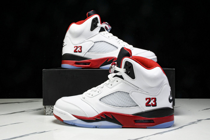 Air Jordan 5 “Fire Red Black Tongue” HQ7978-101