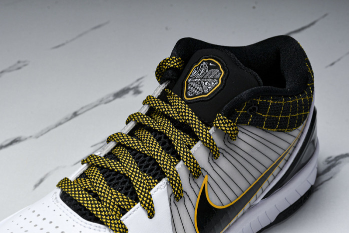 nike kobe 4 protro white black del sol av6339-101