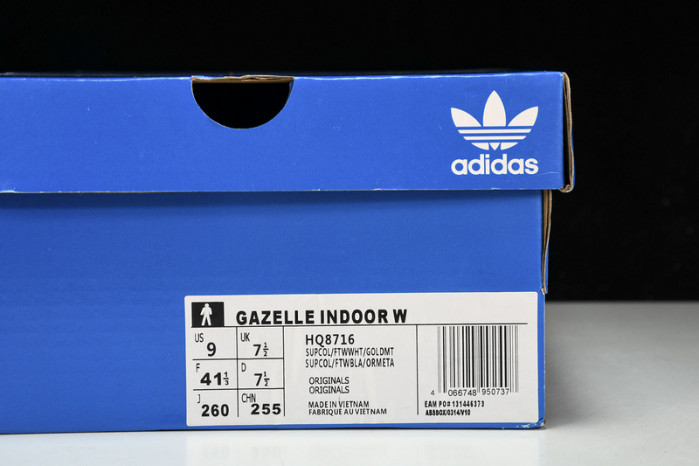 ad low-top sneaker gazelle indoor hq8716