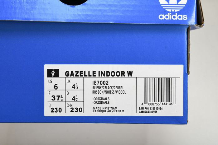 ad low-top sneaker gazelle indoor ie7002