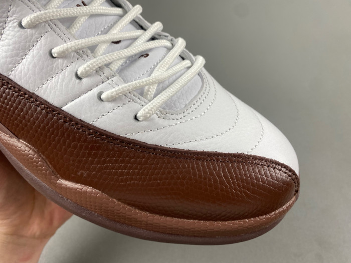 the solefly x air jordan 12 “white/baroque brown” fz5026-100