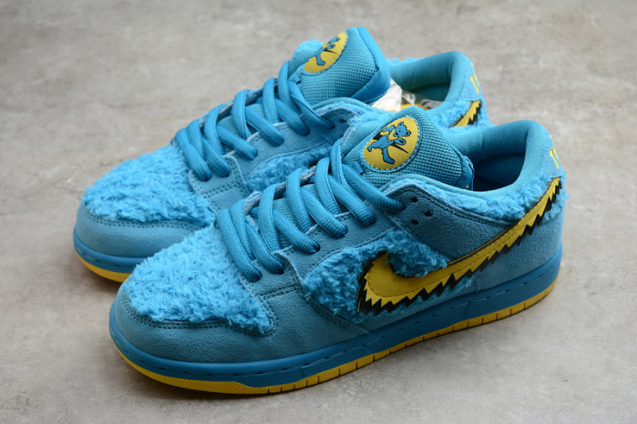 grateful dead x nike dunk low sb "blue bear" cj5378-400