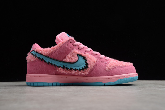 grateful dead x nike dunk low sb "pink bear" cj5378-600