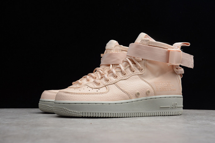 nike wmns sf force 1 “orange quartz” grey womens - aa3966-800