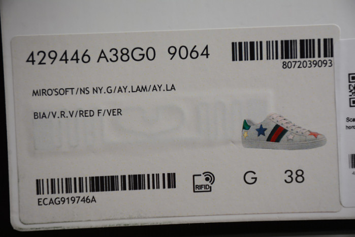 gi ace embroidered low-top sneaker h903p145