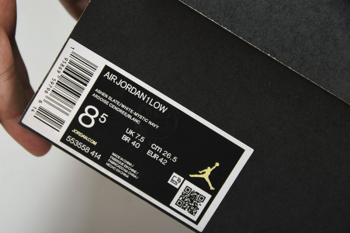 jordan 1 low ashen slate 553558-414