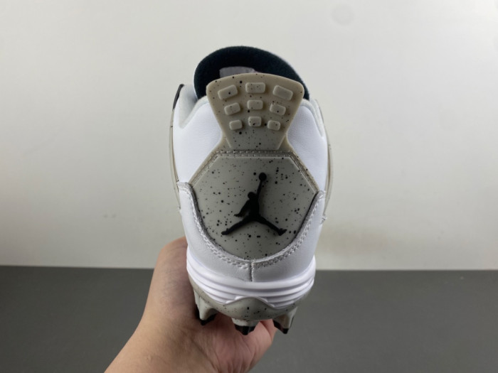 (SOCCER CLEATS) Jordan 4 Retro TD Cleat White Cement HQ0207-106