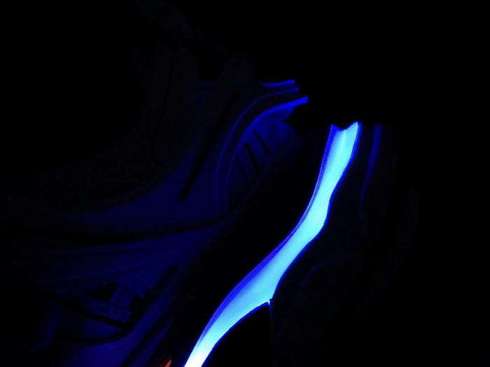 (led) bl tess s. gomma trek low sneakers white orange h903p029