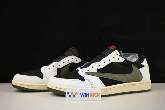 travis scott x air jordan 1 low og olive dz4137-106