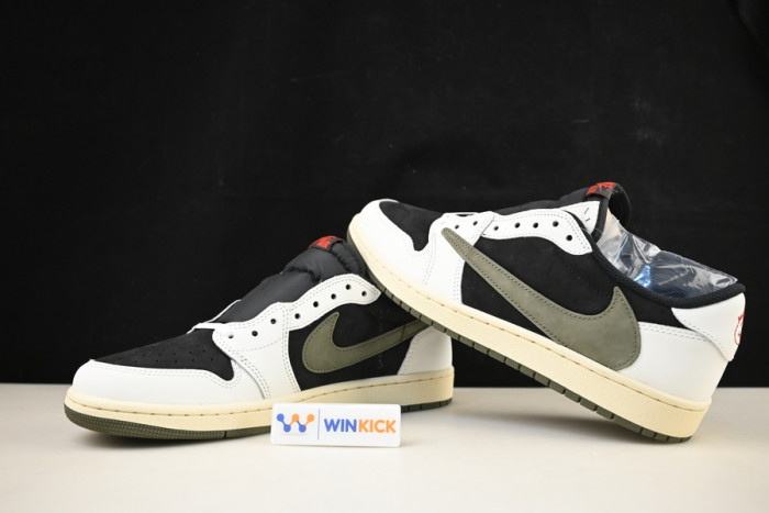 travis scott x air jordan 1 low og olive dz4137-106