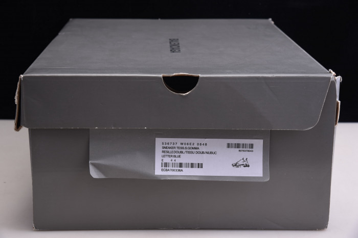 bl triple s blue trainers black letters h903p8081